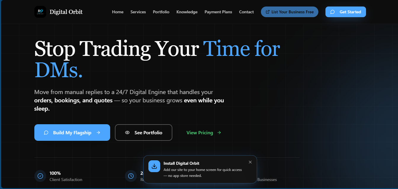 Web Developer Cape Town — Digital Orbit
